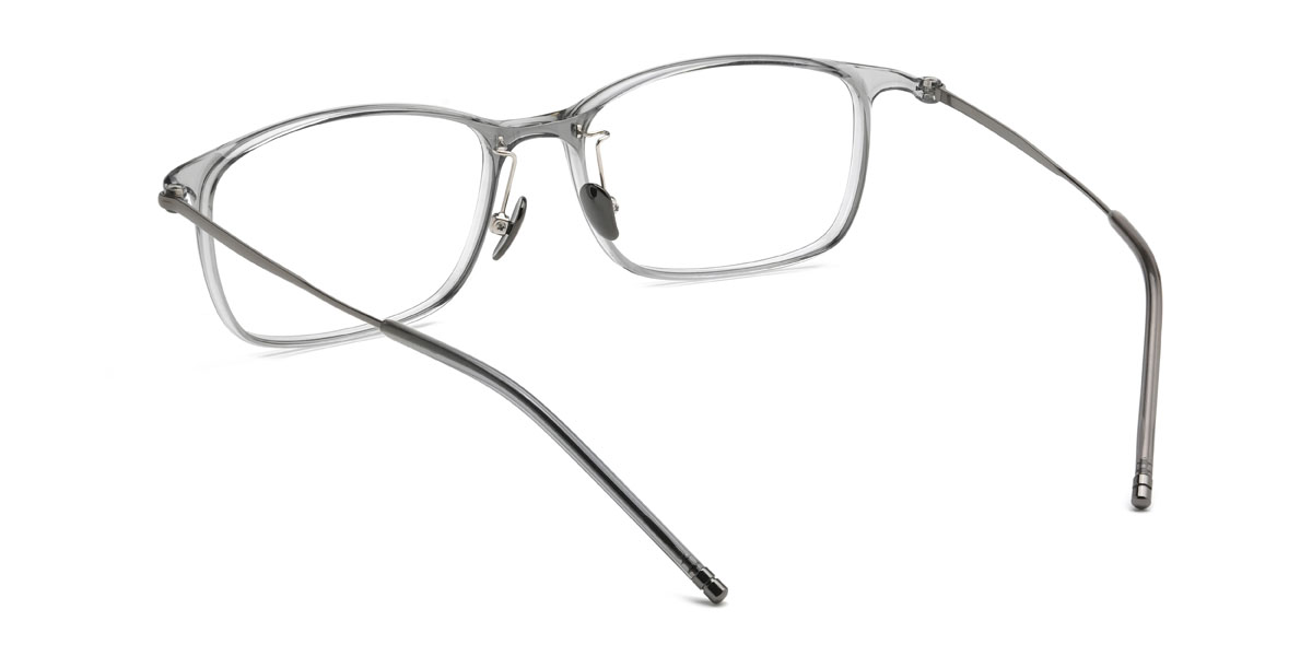 Clear Grey Frankie Glasses - Rectangle Glasses