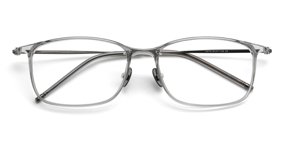 Clear Grey Frankie Glasses - Rectangle Glasses