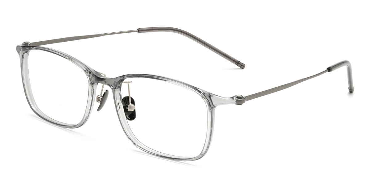 Clear Grey Frankie Glasses - Rectangle Glasses
