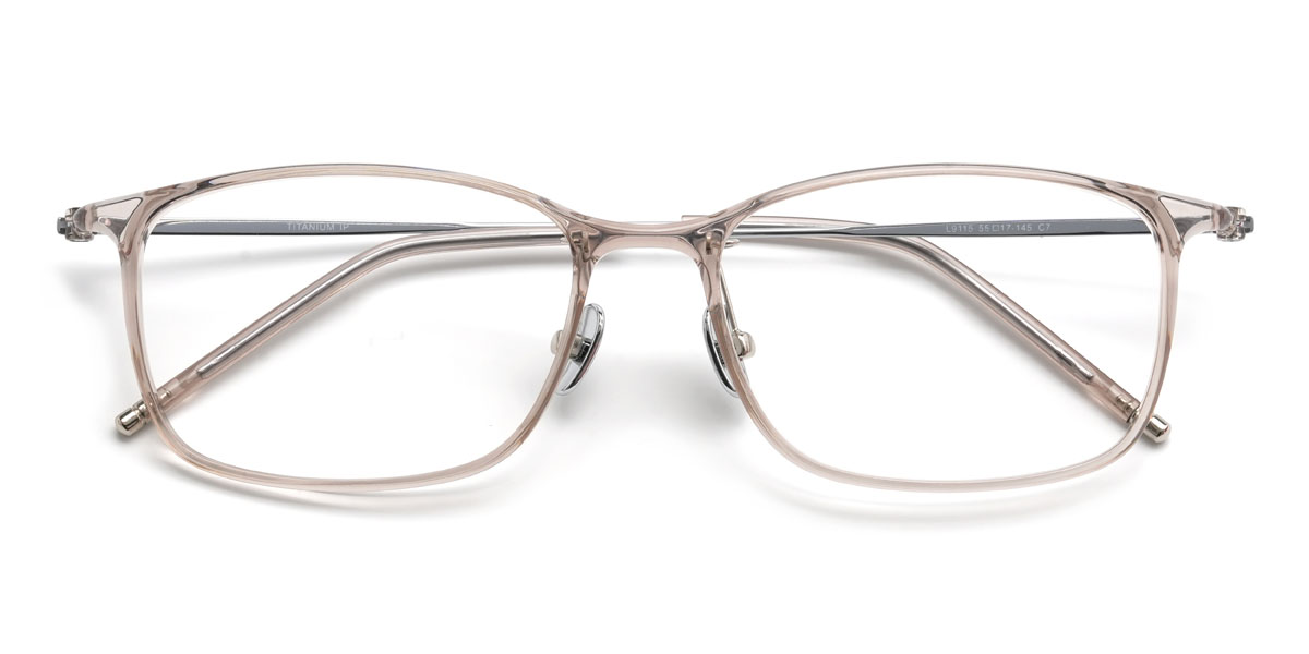 Light Brown Frankie Glasses - Rectangle Glasses