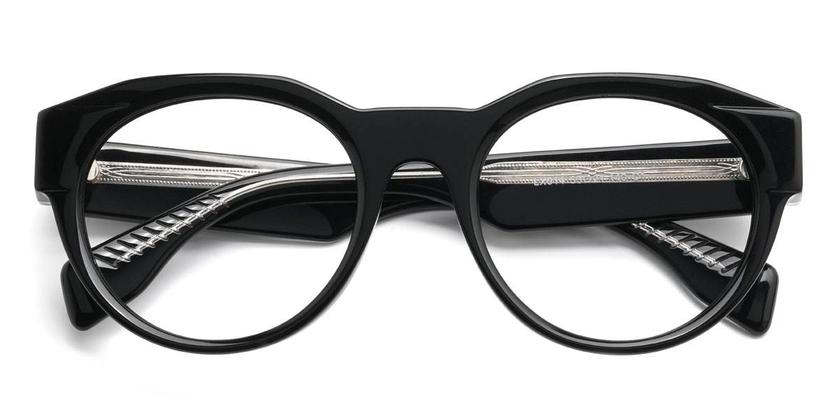 Black Harold Glasses - Oval Glasses