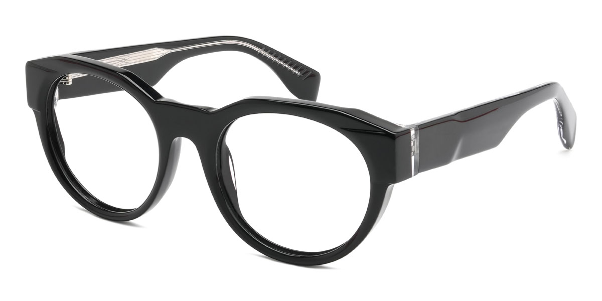Black Harold Glasses - Oval Glasses