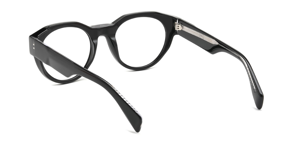 Black Harold Glasses - Oval Glasses