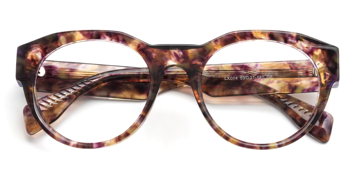 Violet Écaille de tortue Harold Lunettes - Oval Glasses