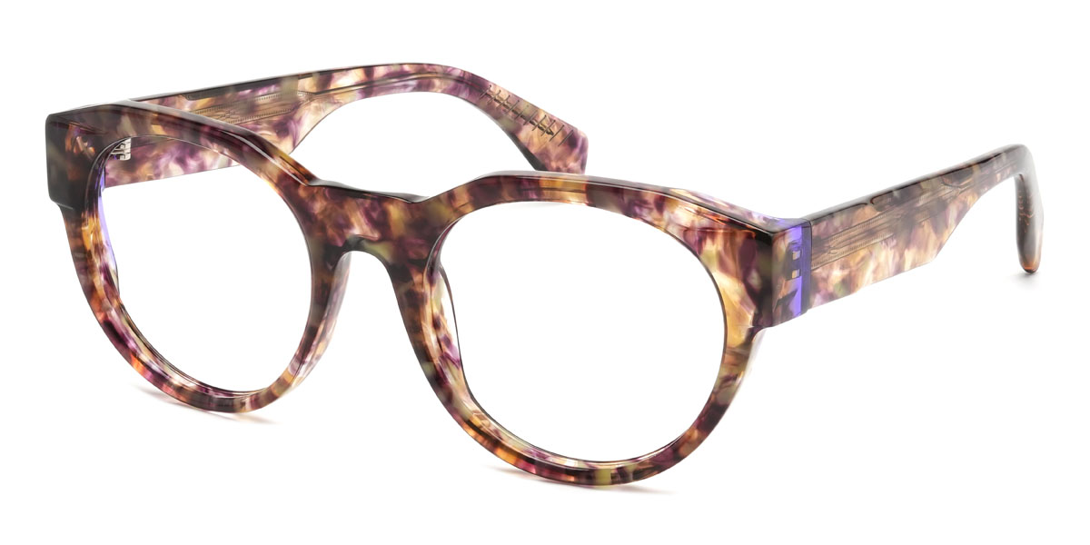 Violet Écaille de tortue Harold Lunettes - Oval Glasses