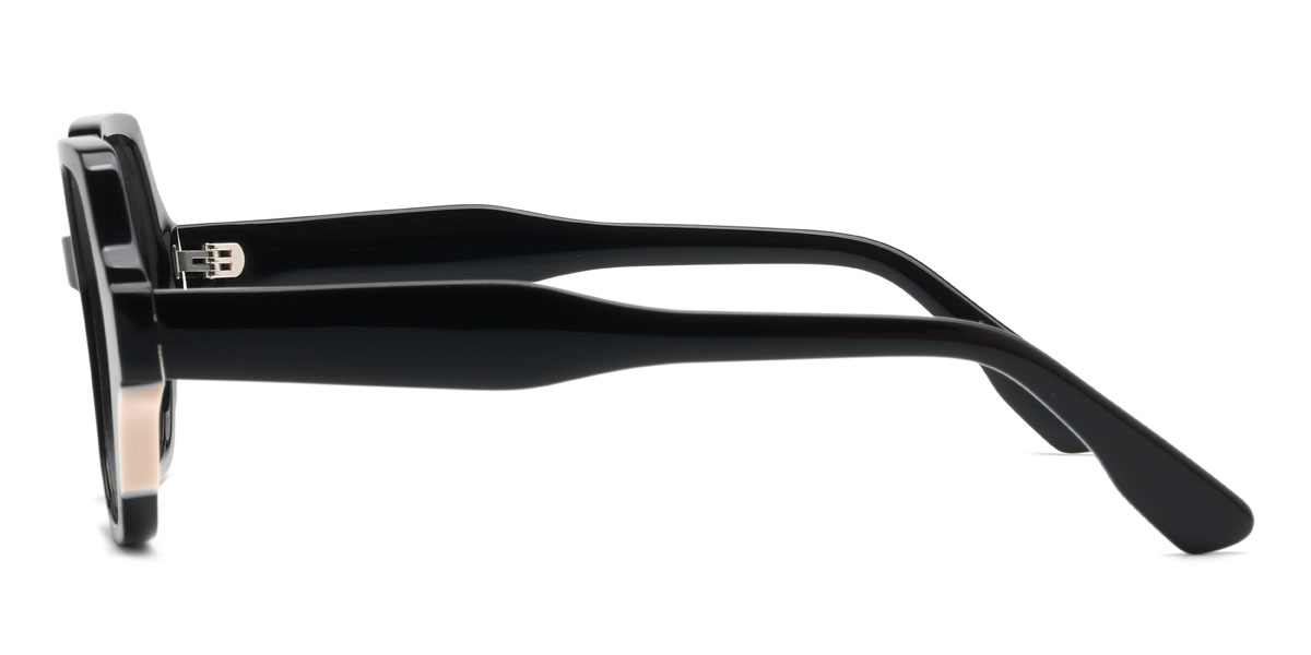 Black Raina Glasses - Oval Glasses