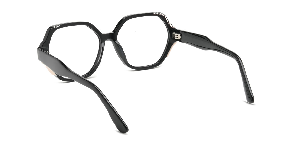 Black Raina Glasses - Oval Glasses
