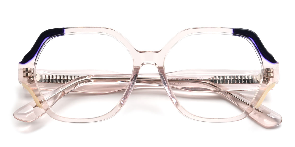 Light Pink Raina Glasses - Oval Glasses