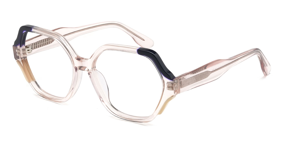 Light Pink Raina Glasses - Oval Glasses