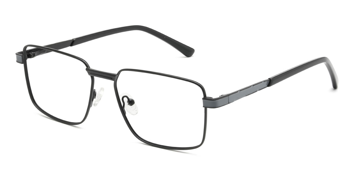 Black Ismail Glasses - Rectangle Glasses