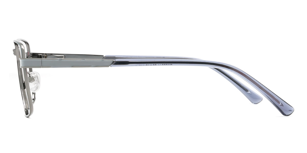 Silver Grey Ismail Glasses - Rectangle Glasses