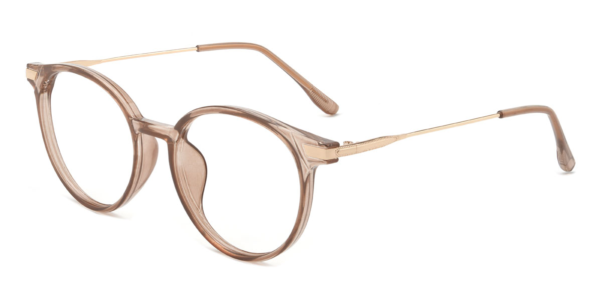 Light Brown Xzavier Glasses - Oval Glasses