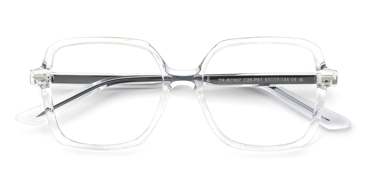 Clear Kevin Glasses - Square Glasses