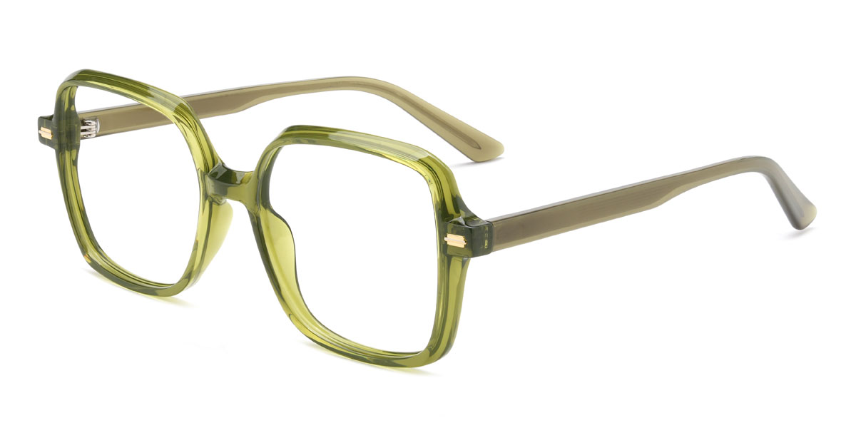 Pear Green Kevin Glasses - Square Glasses