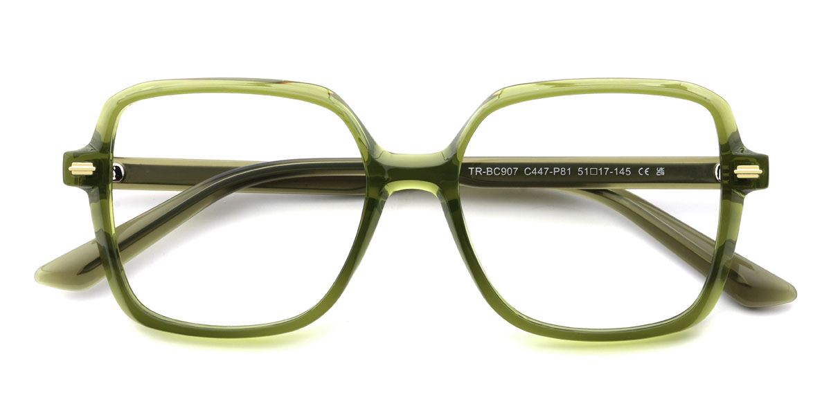 Pear Green Kevin Glasses - Square Glasses
