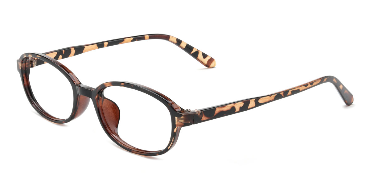 Tortoiseshell Nika Glasses - Oval Glasses