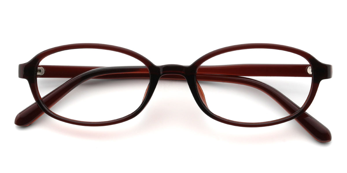 Brown Nika Glasses - Oval Glasses