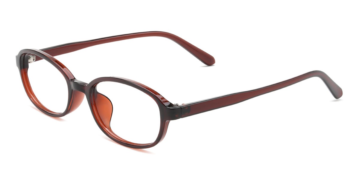 Brown Nika Glasses - Oval Glasses
