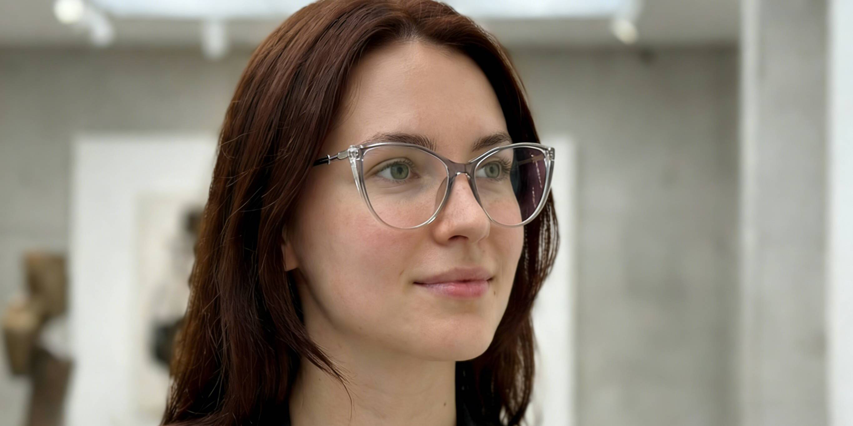 Blue Brown Caius Glasses - Cat Eye Glasses