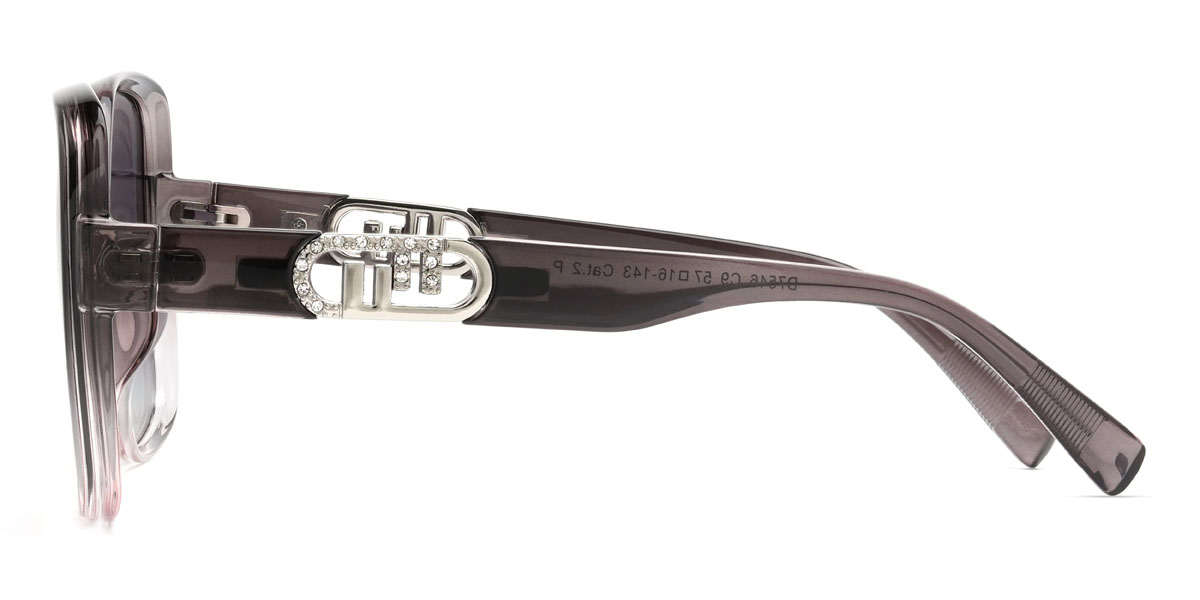 Grau Rosa Gradual Lila Yasmine Brille - Square Sunglasses