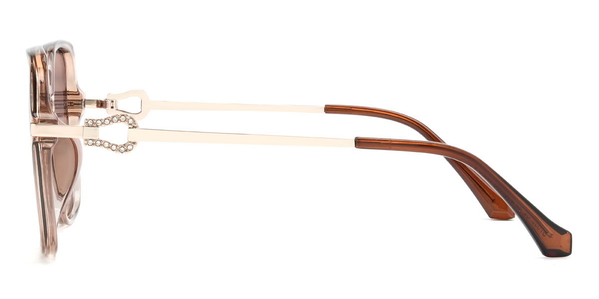Tawny Gradual Braun Vivienne Brille - Square Sunglasses