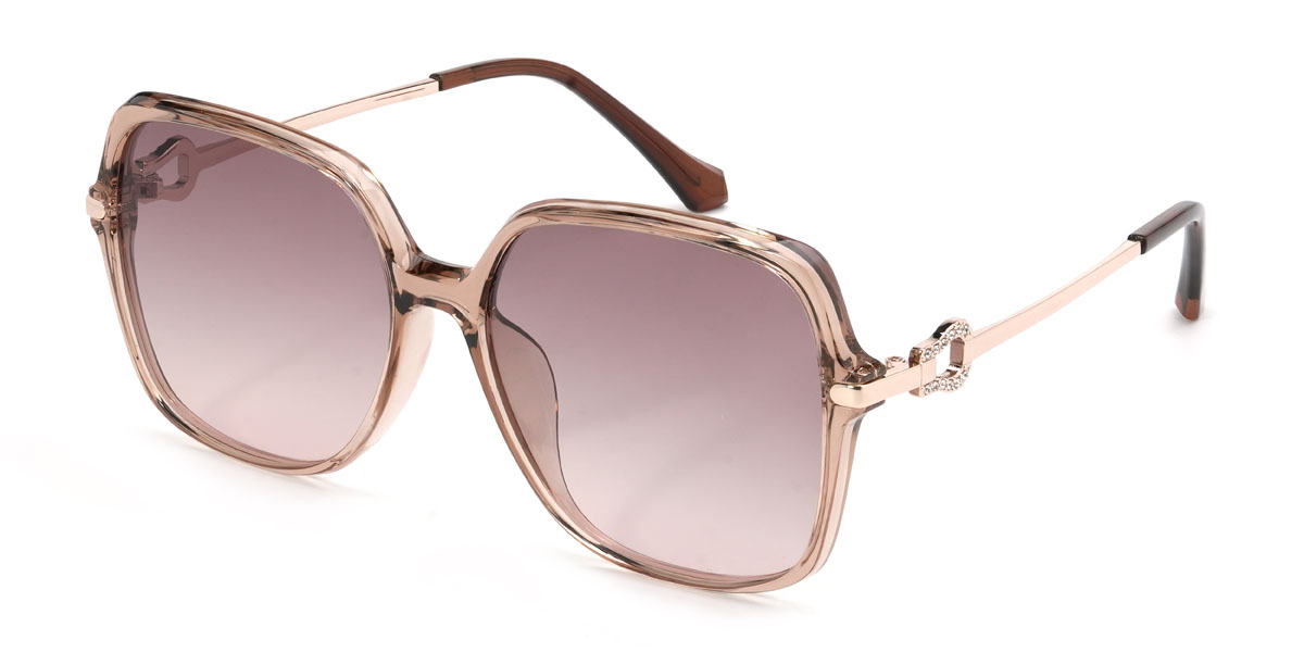 Tawny Gradual Braun Vivienne Brille - Square Sunglasses