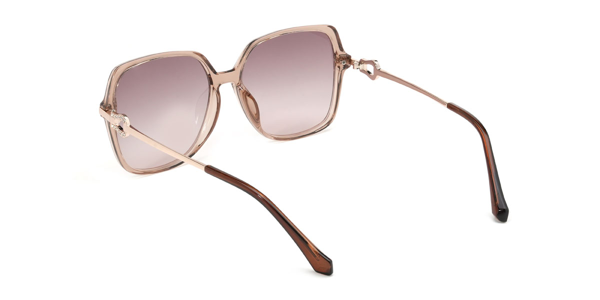 Tawny Gradual Braun Vivienne Brille - Square Sunglasses