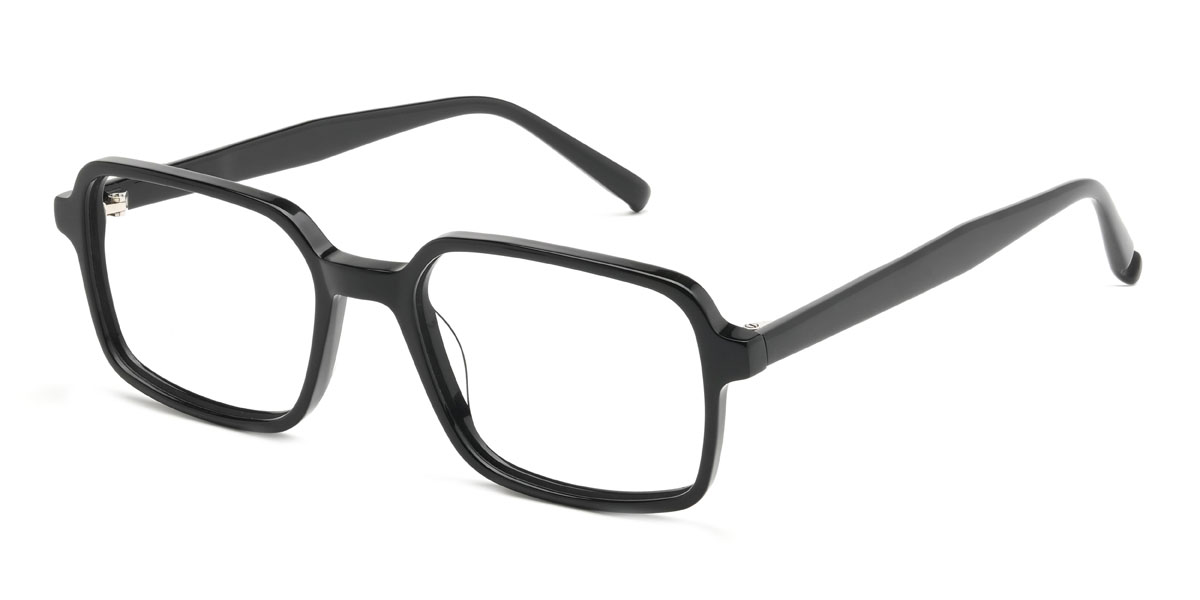 Black Loren Glasses - Rectangle Glasses