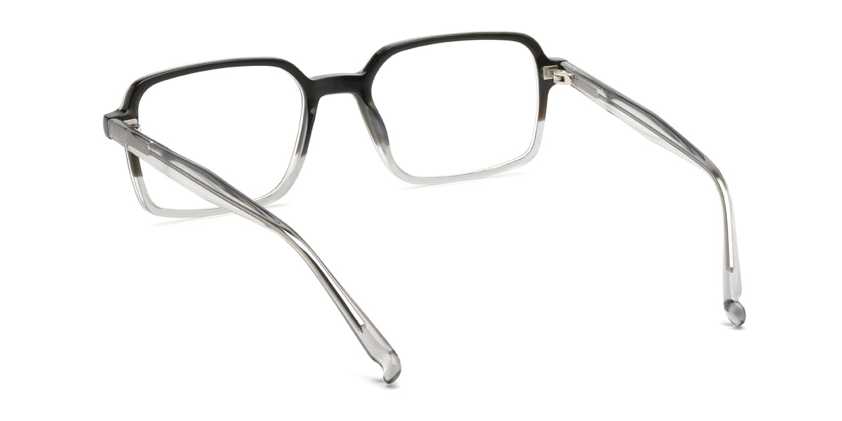 Schwarz Grau Loren Brille - Rectangle Glasses