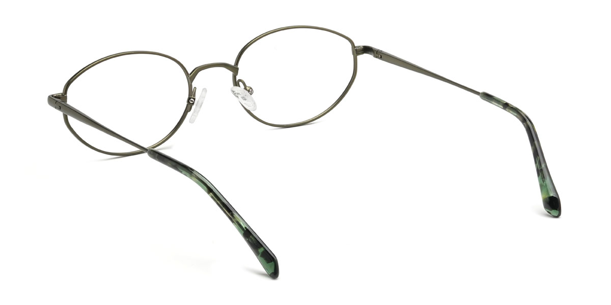 Deep Green Iain Glasses - Oval Glasses