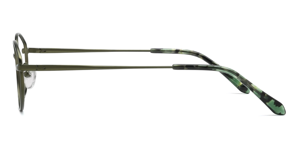 Deep Green Iain Glasses - Oval Glasses