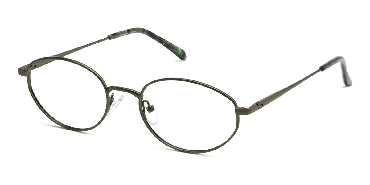 Deep Green Iain Glasses - Oval Glasses