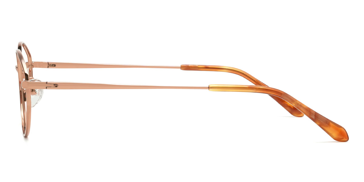 Rose Gold Iain Glasses - Oval Glasses