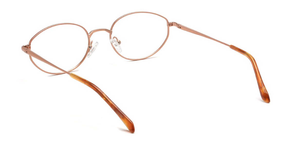 Rose Gold Iain Glasses - Oval Glasses