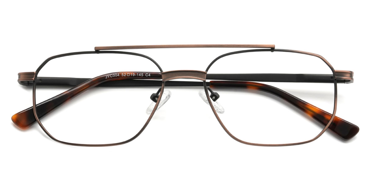 Brown Francesco Glasses - Aviator Glasses