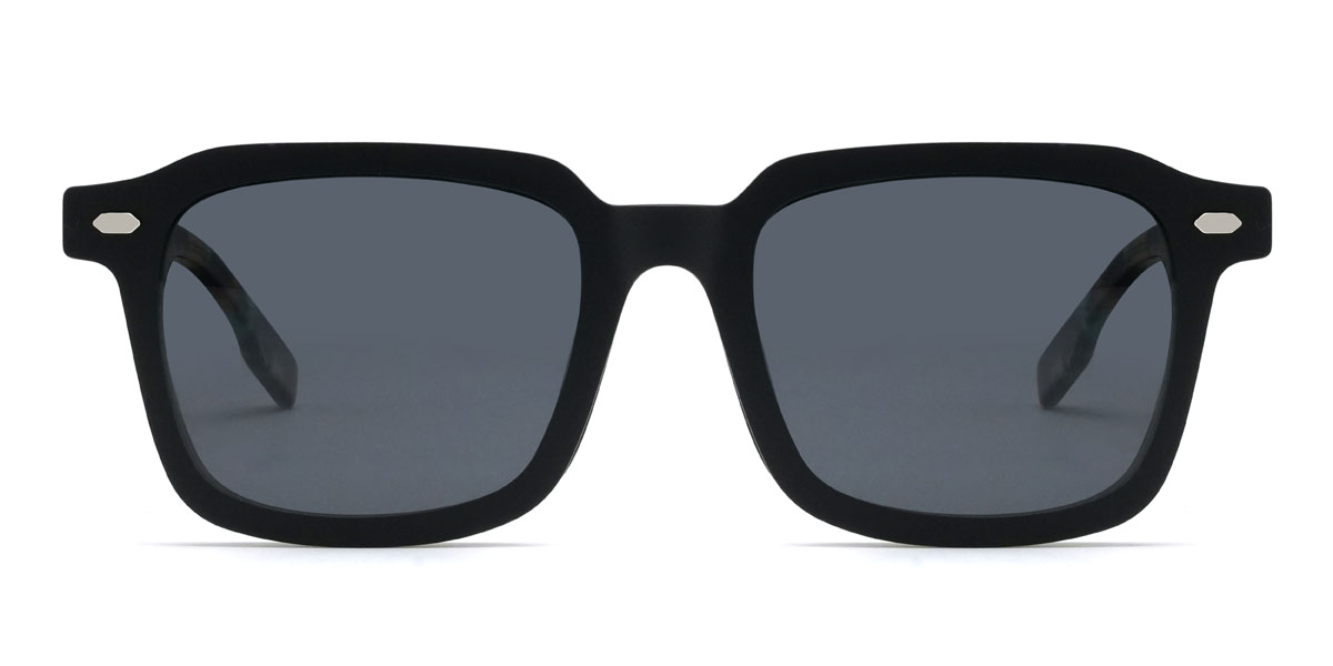 Verde Ollie Gafas - Rectangle Clip-On Sunglasses