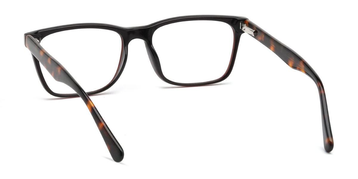 Braun Philo Brille - Rectangle Clip-On Sunglasses
