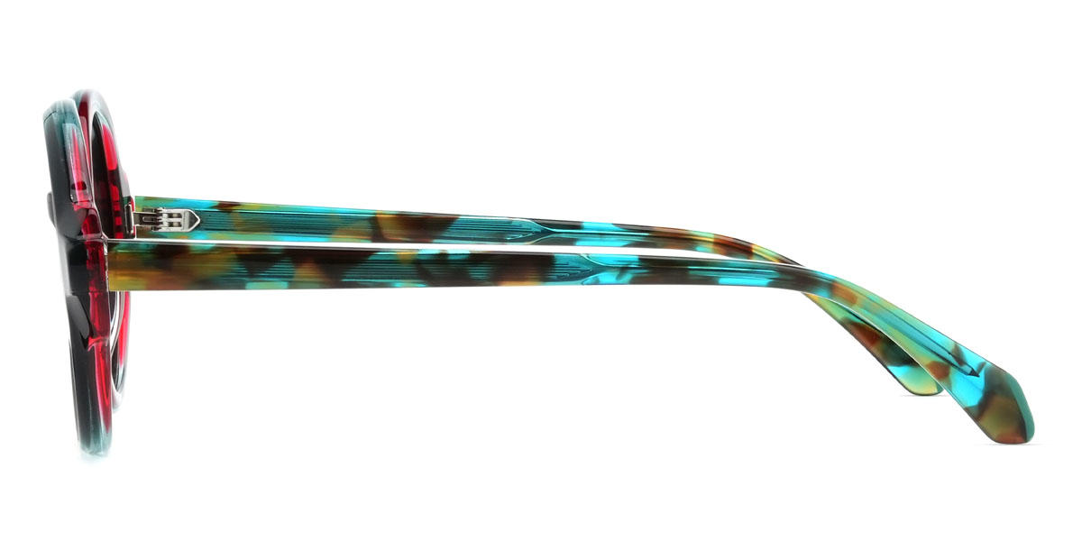 Roja verde marrón Noble Gafas - Oval Sunglasses
