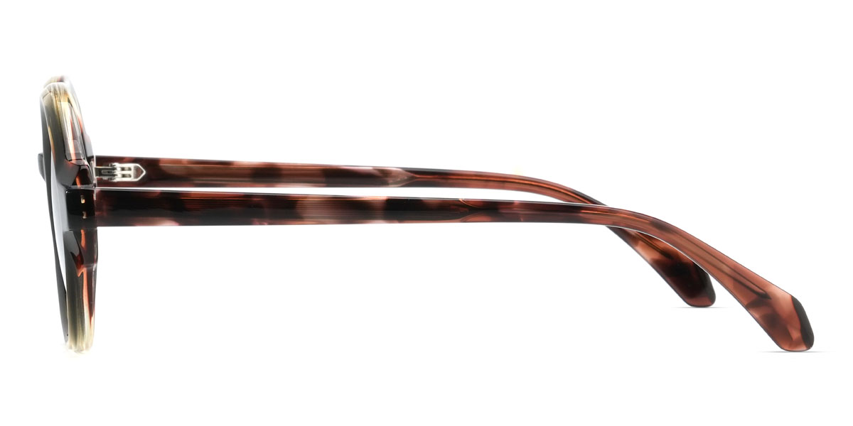 Dégradé brun dégradé vert Noble Lunettes - Oval Sunglasses