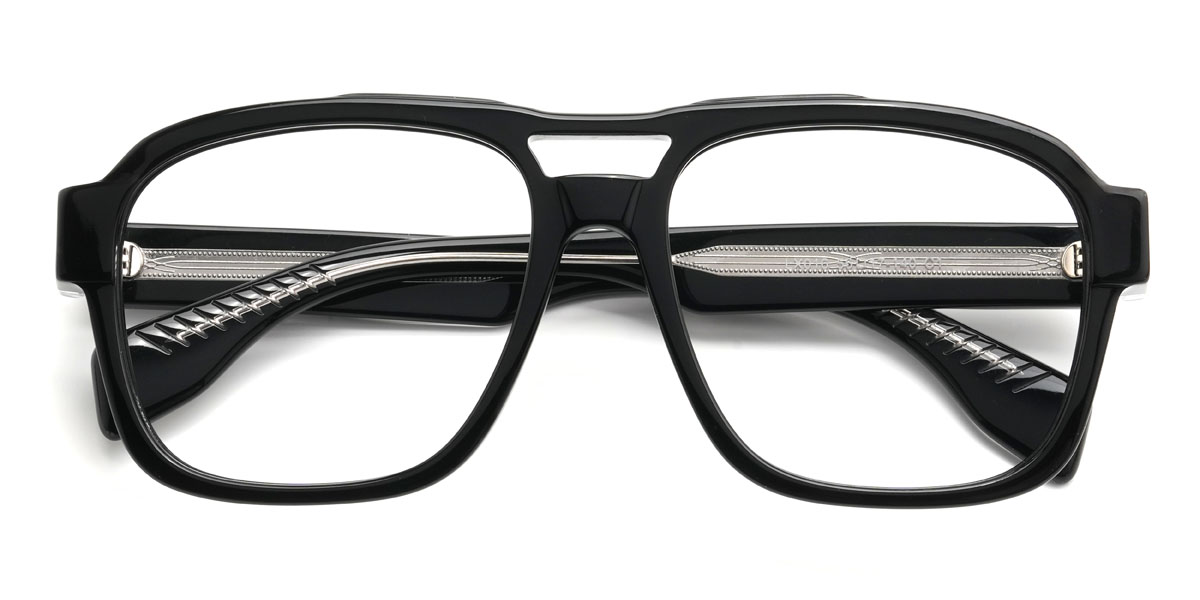 Black Adelaide Glasses - Aviator Glasses