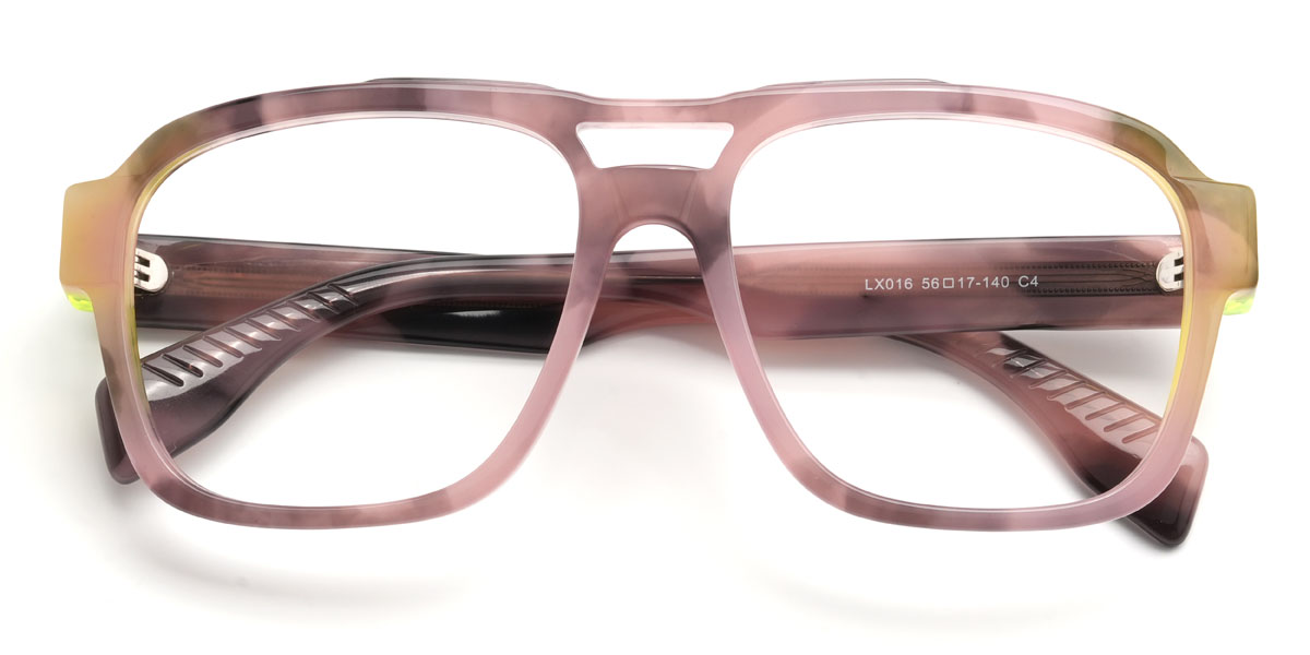 Purple Tortoiseshell Adelaide Glasses - Aviator Glasses