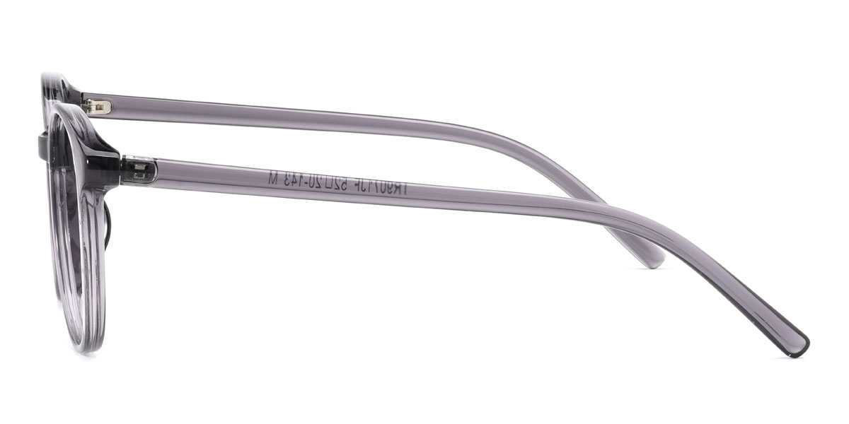 Clear Grey Peppercorn Glasses - Oval Glasses