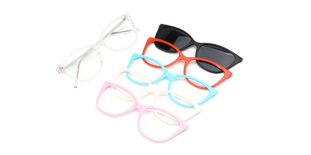 Colorful Xochitl Glasses - Cat Eye Clip-On Sunglasses