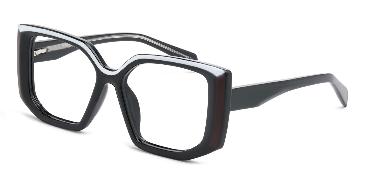 Black Ybarra Glasses - Rectangle Glasses