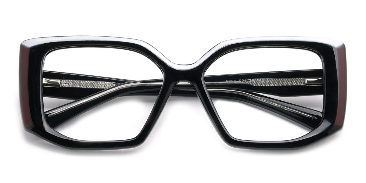 Black Ybarra Glasses - Rectangle Glasses