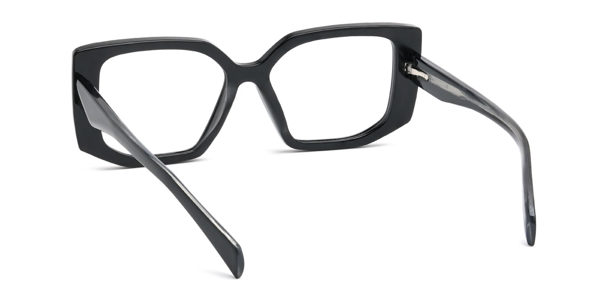 Black Ybarra Glasses - Rectangle Glasses