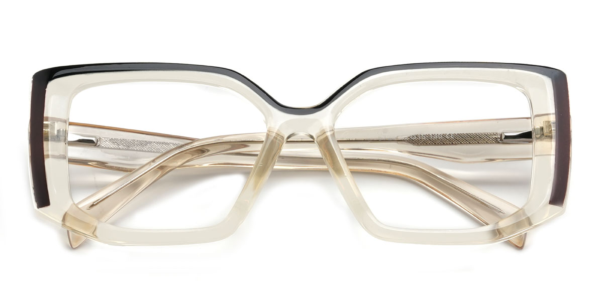 Champagne Ybarra Glasses - Rectangle Glasses