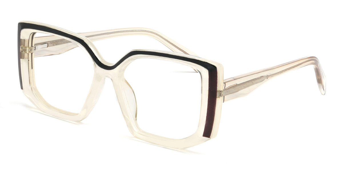 Champagne Ybarra Glasses - Rectangle Glasses