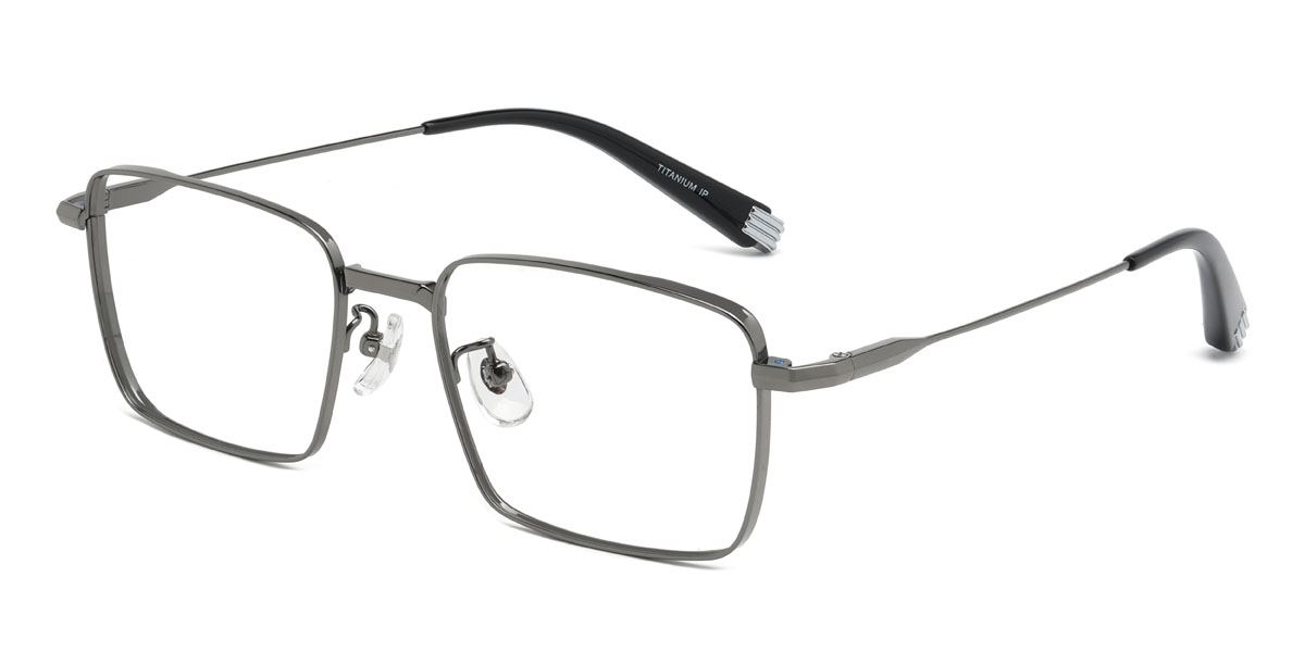 Grey Rocky Glasses - Rectangle Glasses
