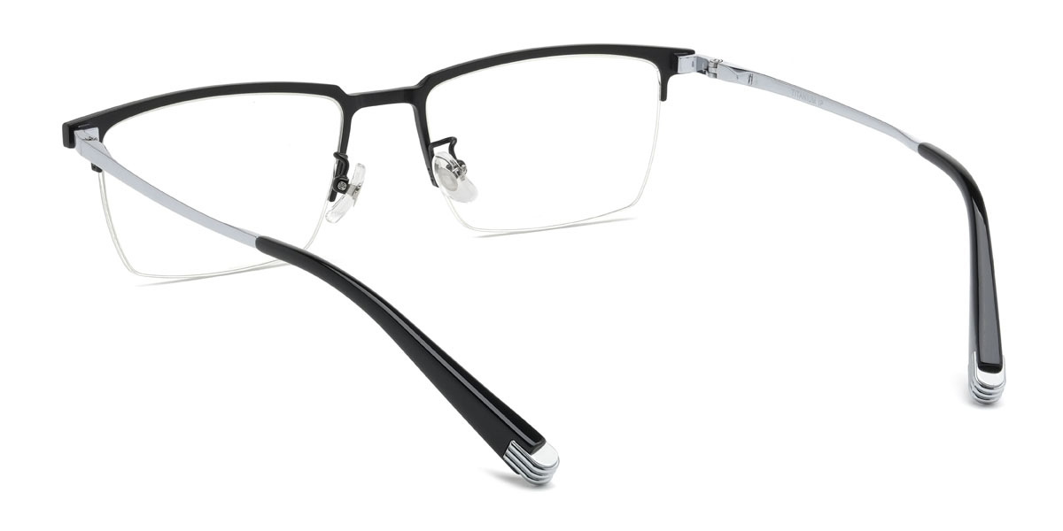 Black Quillan Glasses - Rectangle Glasses